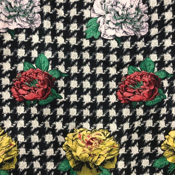 Sara Campbell Floral Skirt Womens Sz 14 Made in the USA Knee Length Work Casual - Picture 4 of 8